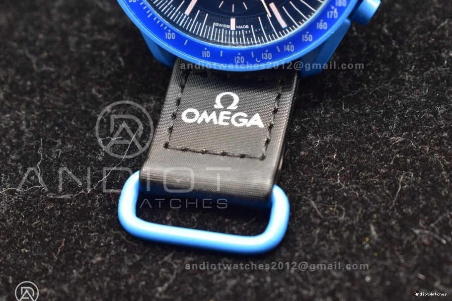 Mission Quartz 1179 on StreetReady Omega Nylon Strap Swatch Moonwatch x to Neptune Bioceramic 0926